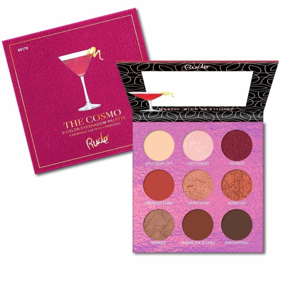 Rude Cocktail Party 9 Color Eyeshadow Palette - The Cosmo  | Vegan | NEW